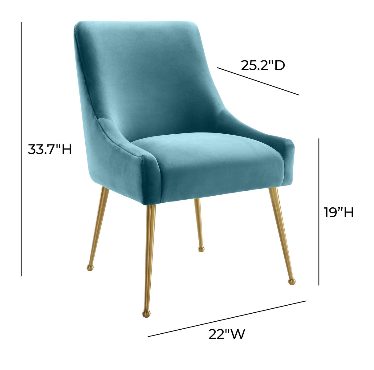 Beatrix Velvet Side Chair by TOV Furniture at Eve Furniture