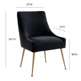 Beatrix Velvet Side Chair by TOV Furniture at Eve Furniture