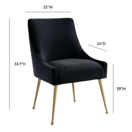 Beatrix Velvet Side Chair by TOV Furniture at Eve Furniture