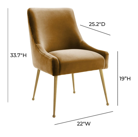 Beatrix Velvet Side Chair by TOV Furniture at Eve Furniture
