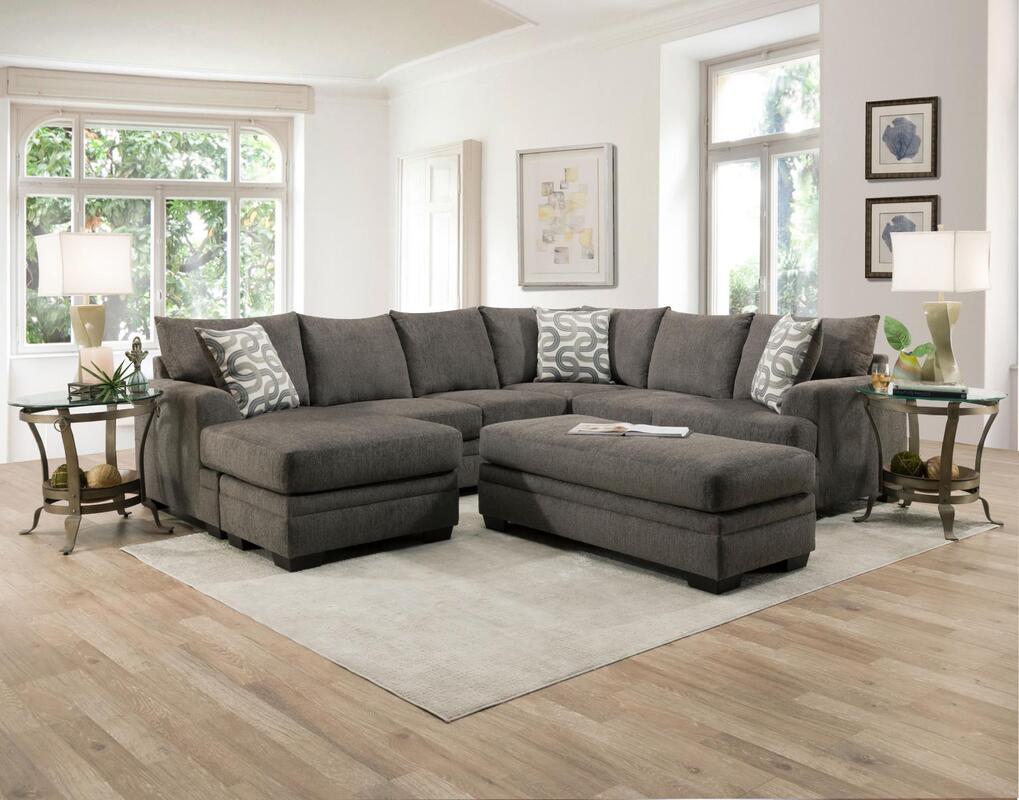 Behold Charcoal Left Arm Facing Sectional by Happy Homes at Eve Furniture