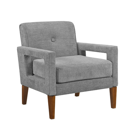 Belfort Gray Accent Chair by Homelegance at Eve Furniture