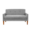 Belfort Gray Loveseat by Homelegance at Eve Furniture