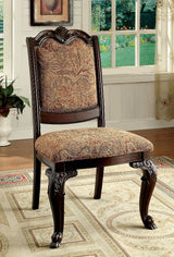 Bellagio Brown Cherry/Brown Side Chair by Furniture of America at Eve Furniture