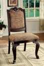 Bellagio Brown Cherry/Brown Side Chair by Furniture of America at Eve Furniture
