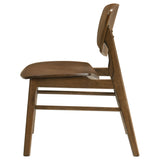 Benford Dark Brown Dining Side Chair Wood Seat (Set of 2) by Coaster at Eve Furniture