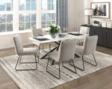 Benito Beige/Black Dining Set by Homelegance at Eve Furniture