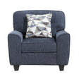 Bennett Blue Chair by Homelegance at Eve Furniture
