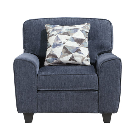 Bennett Blue Chair by Homelegance at Eve Furniture