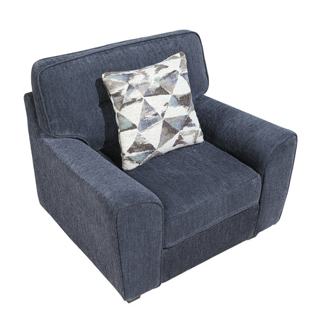 Bennett Blue Chair by Homelegance at Eve Furniture