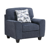 Bennett Blue Chair by Homelegance at Eve Furniture
