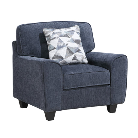 Bennett Blue Chair by Homelegance at Eve Furniture