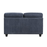 Bennett Blue Loveseat by Homelegance at Eve Furniture