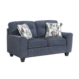 Bennett Blue Loveseat by Homelegance at Eve Furniture