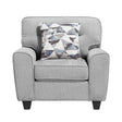 Bennett Gray Chair by Homelegance at Eve Furniture