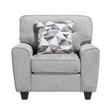 Bennett Gray Chair by Homelegance at Eve Furniture