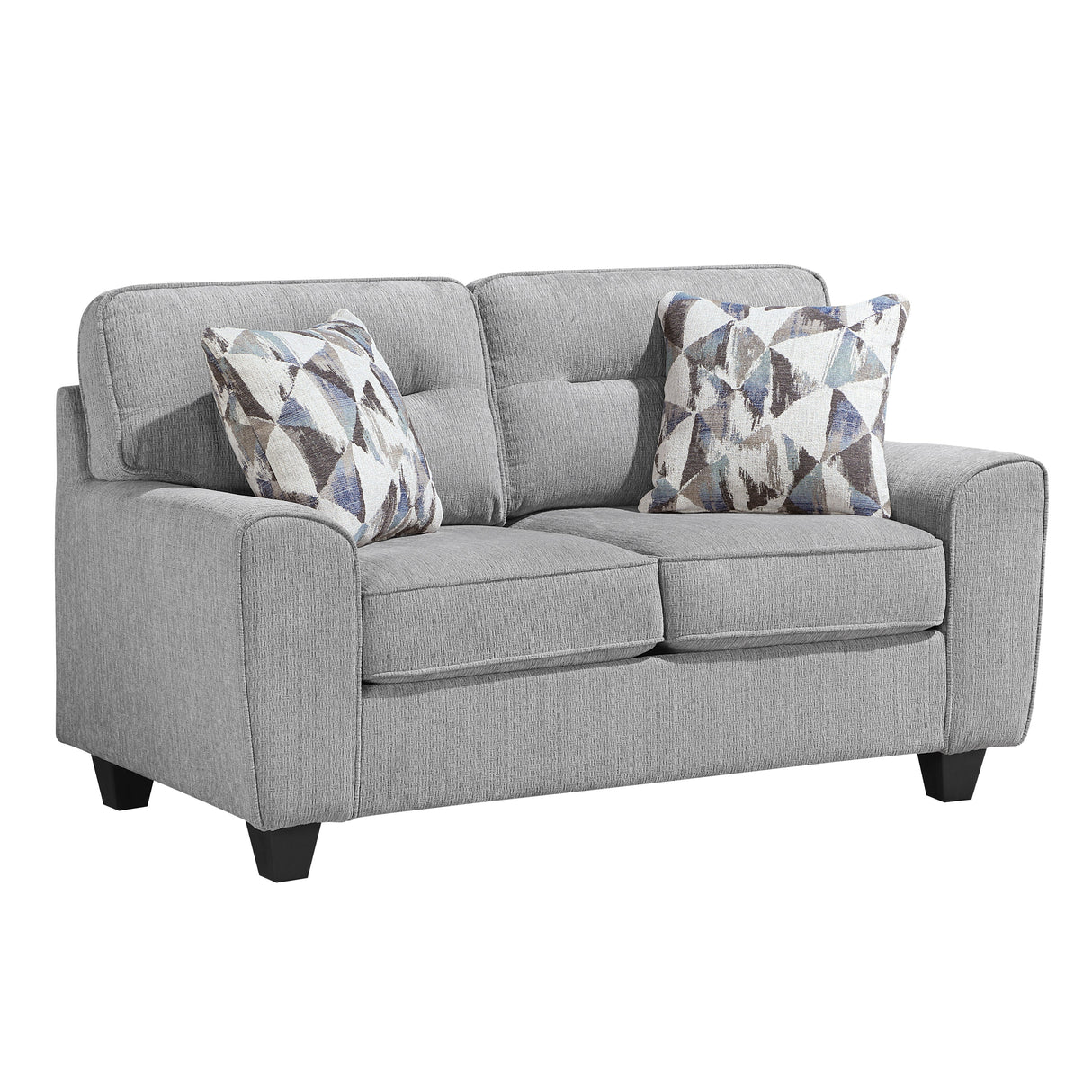 Bennett Gray Loveseat by Homelegance at Eve Furniture