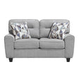 Bennett Gray Loveseat by Homelegance at Eve Furniture