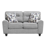 Bennett Gray Loveseat by Homelegance at Eve Furniture