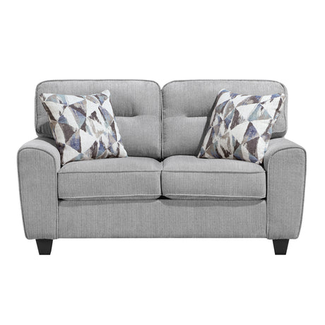 Bennett Gray Loveseat by Homelegance at Eve Furniture