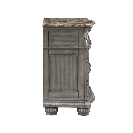 Bennington Gray Nightstand by Homelegance at Eve Furniture