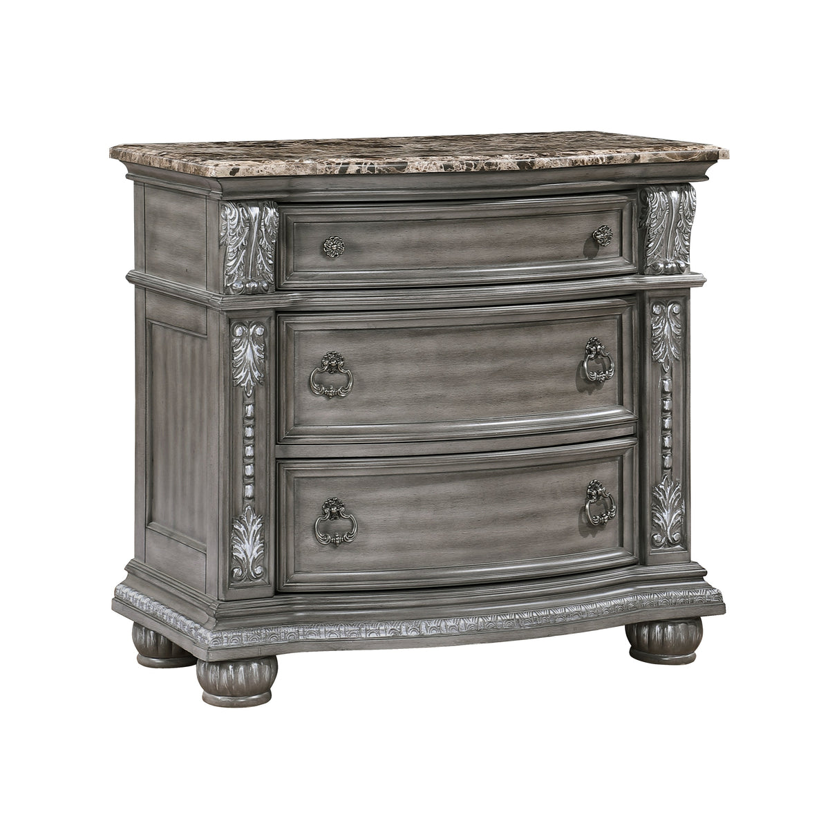 Bennington Gray Nightstand by Homelegance at Eve Furniture