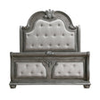 Bennington Gray Queen Sleigh Bed by Homelegance at Eve Furniture
