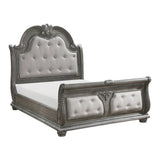 Bennington Gray Queen Sleigh Bed by Homelegance at Eve Furniture