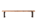 Bent Brown Small Bench by Moe's Home at Eve Furniture