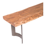 Bent Brown Small Bench by Moe's Home at Eve Furniture