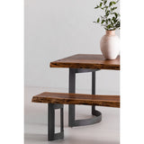 Bent Brown Small Bench by Moe's Home at Eve Furniture