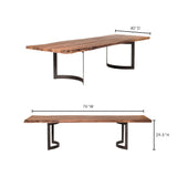 Bent Natural Extra Small Dining Table by Moe's Home at Eve Furniture