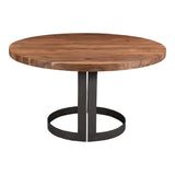 Bent Natural Round Dining Table by Moe's Home at Eve Furniture