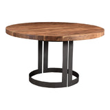 Bent Natural Round Dining Table by Moe's Home at Eve Furniture