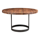 Bent Natural Round Dining Table by Moe's Home at Eve Furniture