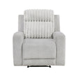 Benton Light Gray Reclining Chair by Homelegance at Eve Furniture