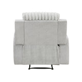 Benton Light Gray Reclining Chair by Homelegance at Eve Furniture