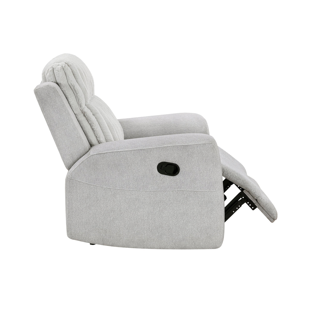 Benton Light Gray Reclining Chair by Homelegance at Eve Furniture