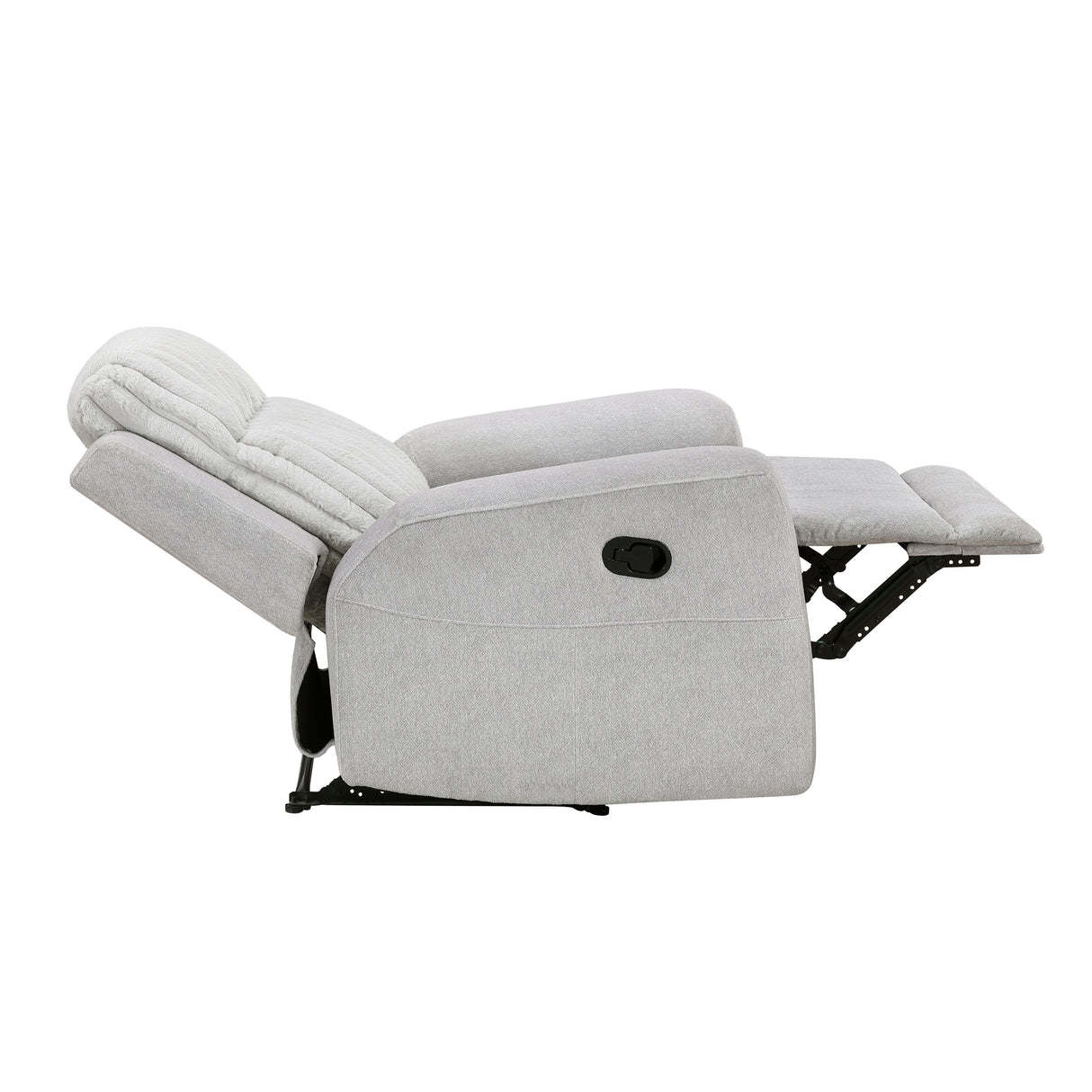 Benton Light Gray Reclining Chair by Homelegance at Eve Furniture