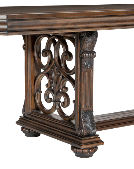 Bergen Dark Oak Dining Table by Homelegance at Eve Furniture