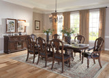 Bergen Dark Oak Dining Table by Homelegance at Eve Furniture