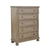Bethel Wire Brushed Gray Sleigh Storage Platform Bedroom Set by Homelegance at Eve Furniture