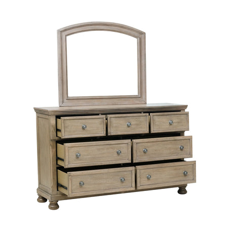 Bethel Wire Brushed Gray Sleigh Storage Platform Bedroom Set by Homelegance at Eve Furniture