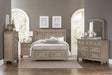 Bethel Wire Brushed Gray Sleigh Storage Platform Bedroom Set by Homelegance at Eve Furniture