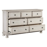 Bethel Wire Brushed White Sleigh Storage Platform Bedroom Set by Homelegance at Eve Furniture