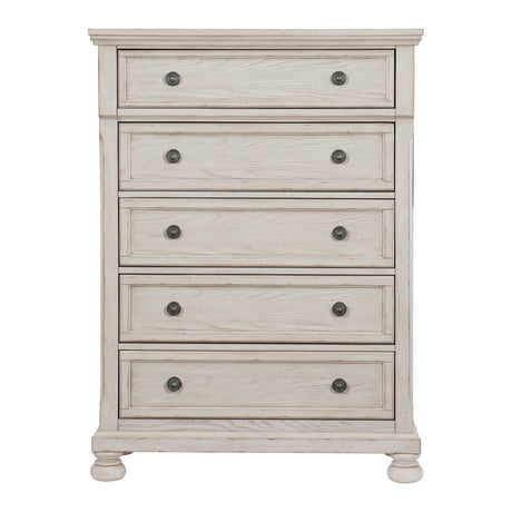 Bethel Wire Brushed White Sleigh Storage Platform Bedroom Set by Homelegance at Eve Furniture