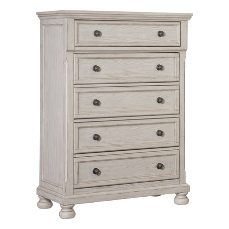 Bethel Wire Brushed White Sleigh Storage Platform Bedroom Set by Homelegance at Eve Furniture