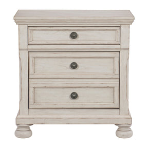 Bethel Wire Brushed White Sleigh Storage Platform Bedroom Set by Homelegance at Eve Furniture