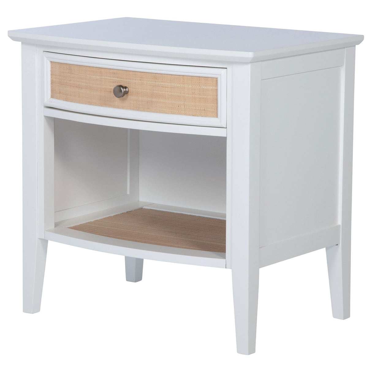 Bexhill White 1-Drawer Nightstand by Coaster at Eve Furniture