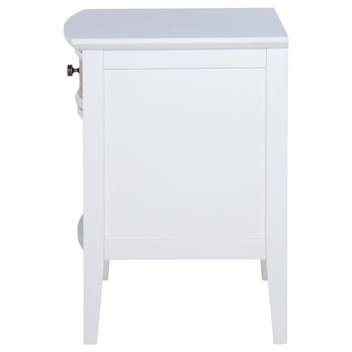 Bexhill White 1-Drawer Nightstand by Coaster at Eve Furniture